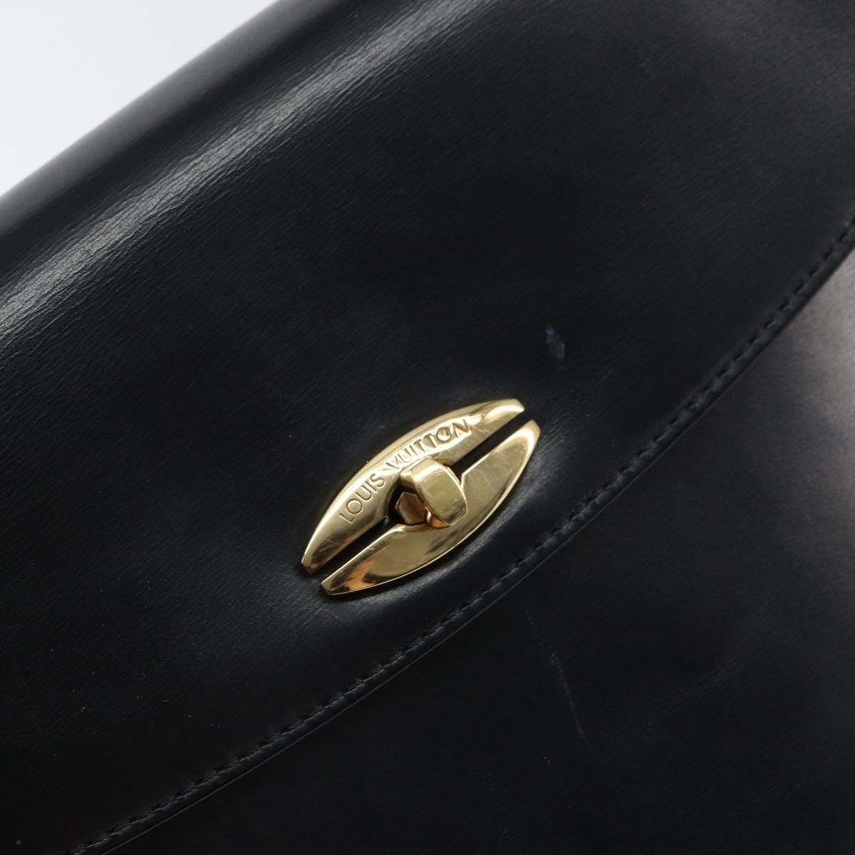 Louis Vuitton Opera Line Spartan Bag Leather Black Leather Handbag (Pre-Owned)