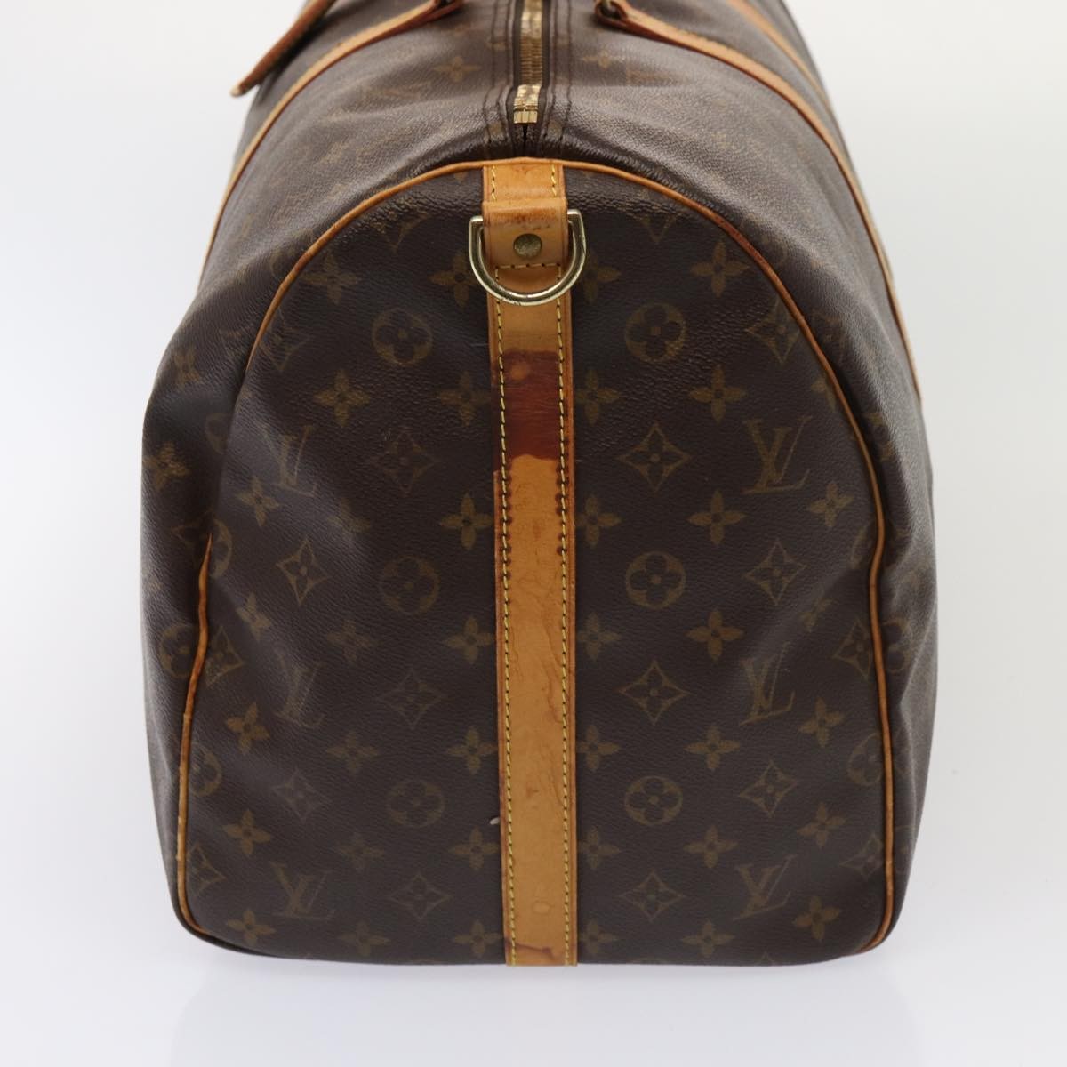 Louis Vuitton Keepall Bandouliere Bag Monogram Canvas Brown Canvas Travel Bag Bag (Pre-Owned)