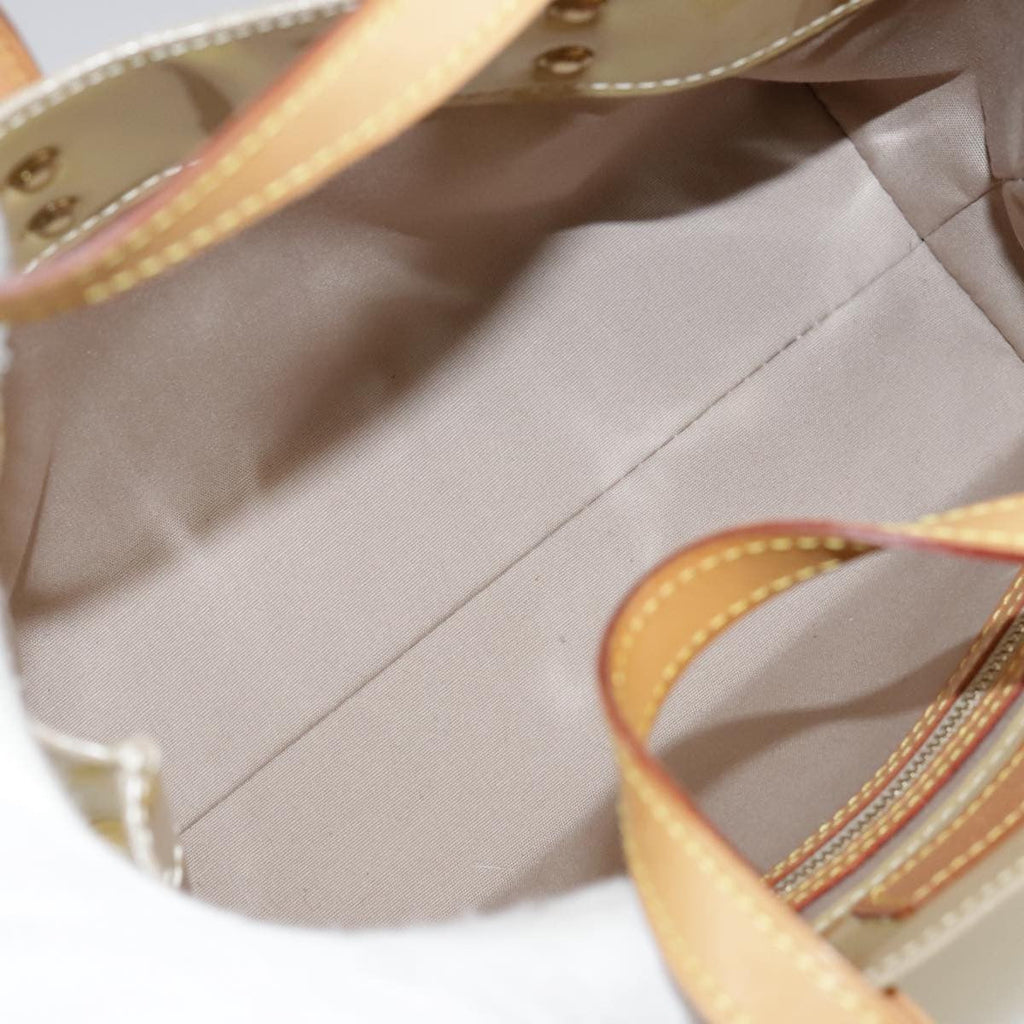 Louis Vuitton Reade Handbag Monogram Vernis Beige Patent_Leather Handbag (Pre-Owned)