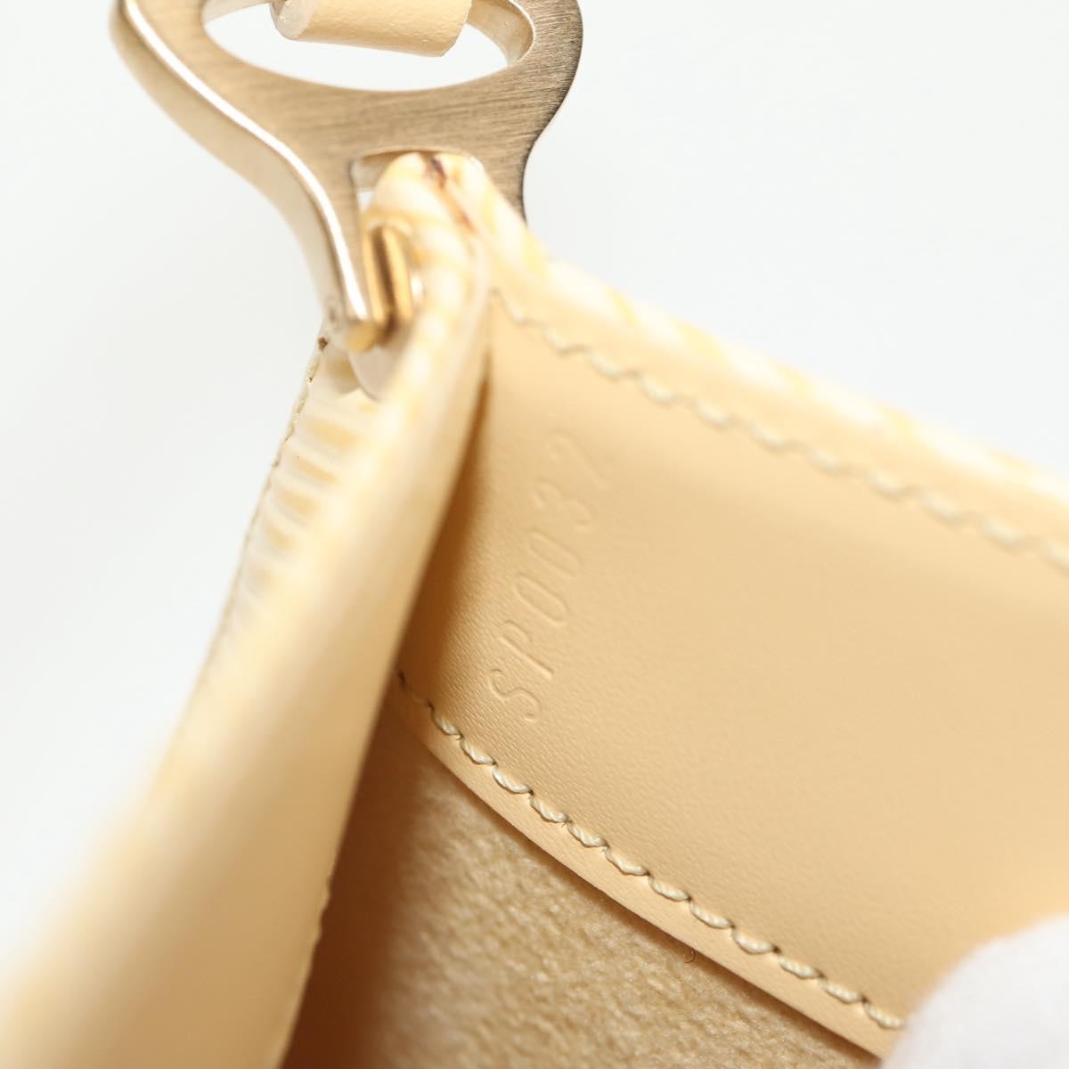 Louis Vuitton Demi Lune Pochette Epi Leather Beige Leather Clutche & Pouche Bag (Pre-Owned)