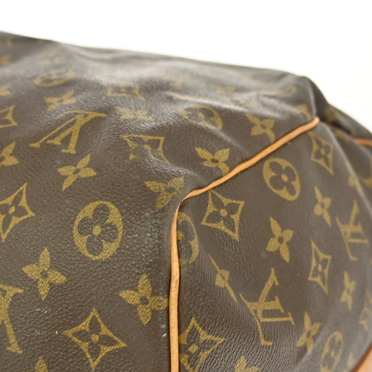 Louis Vuitton Keepall Bag Monogram Canvas Brown Canvas Travel Bag Bag (Pre-Owned)