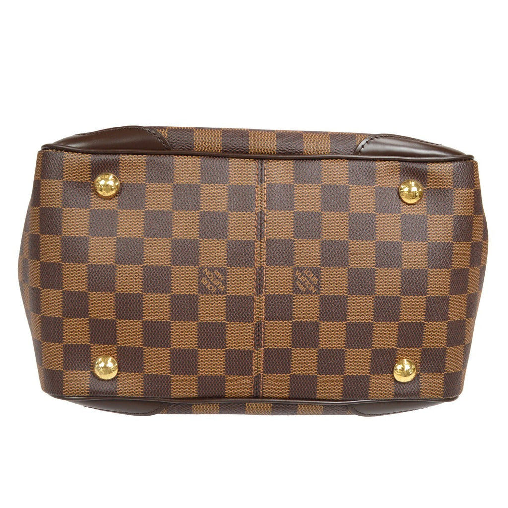 Louis Vuitton Verona Handbag Damier Brown Canvas Shoulder Bag Bag (Pre-Owned)