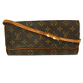 Louis Vuitton Twin Handbag Monogram Canvas Brown Canvas Clutche & Pouche Bag (Pre-Owned)