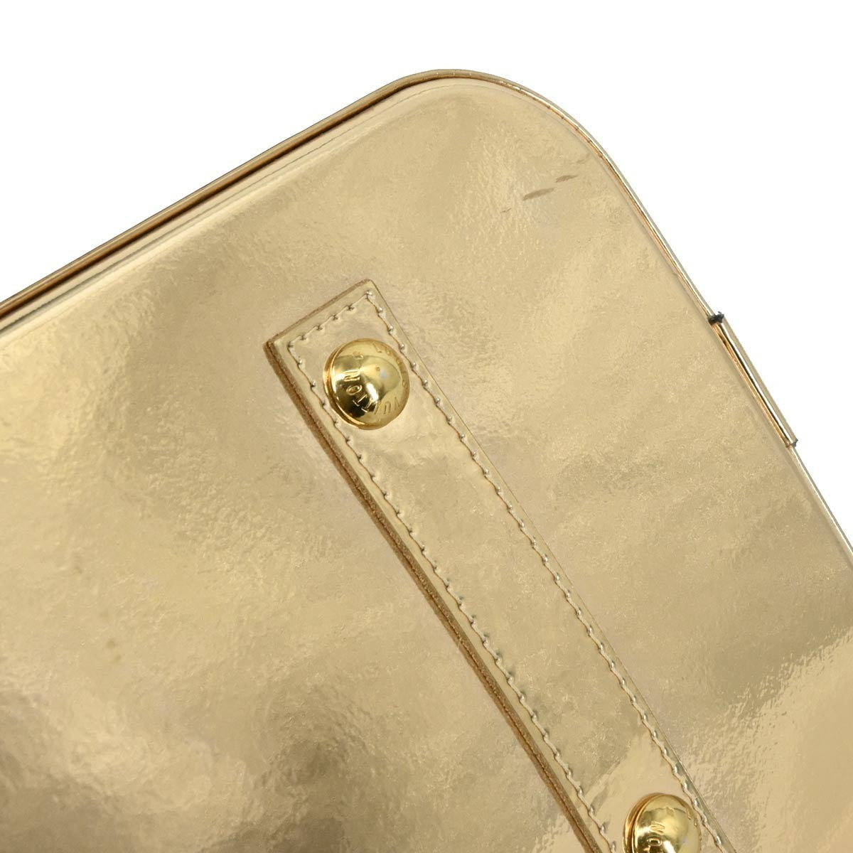 Louis Vuitton Alma Handbag Monogram Miroir Pvc Gold Canvas Handbag (Pre-Owned)