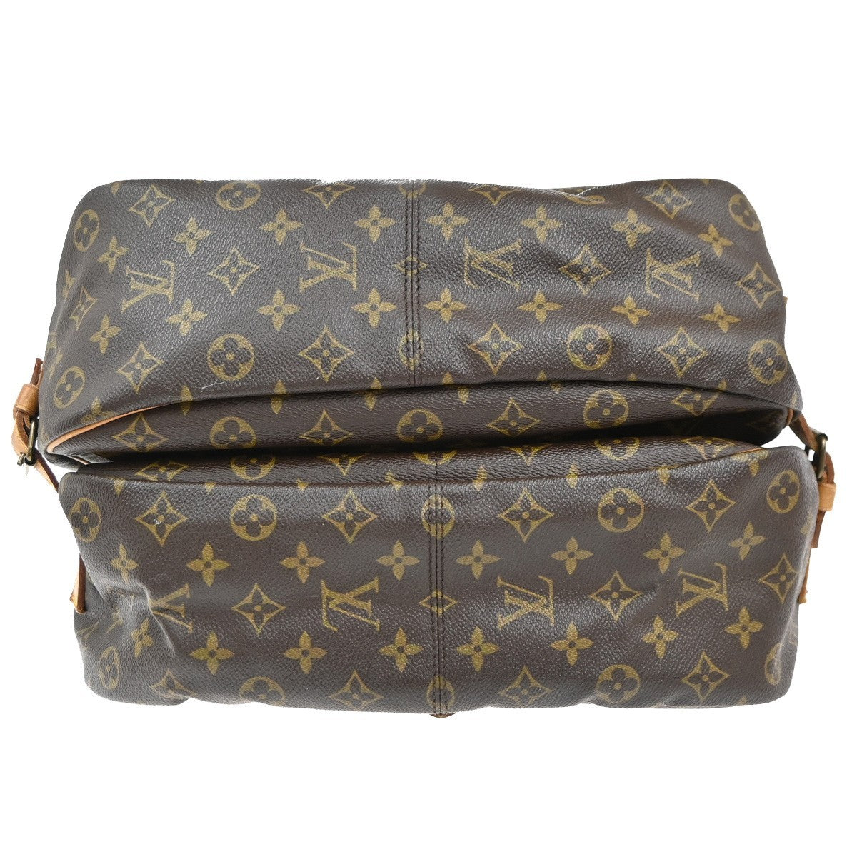Louis Vuitton Saumur Handbag Monogram Canvas Brown Canvas Shoulder Bag Bag (Pre-Owned)