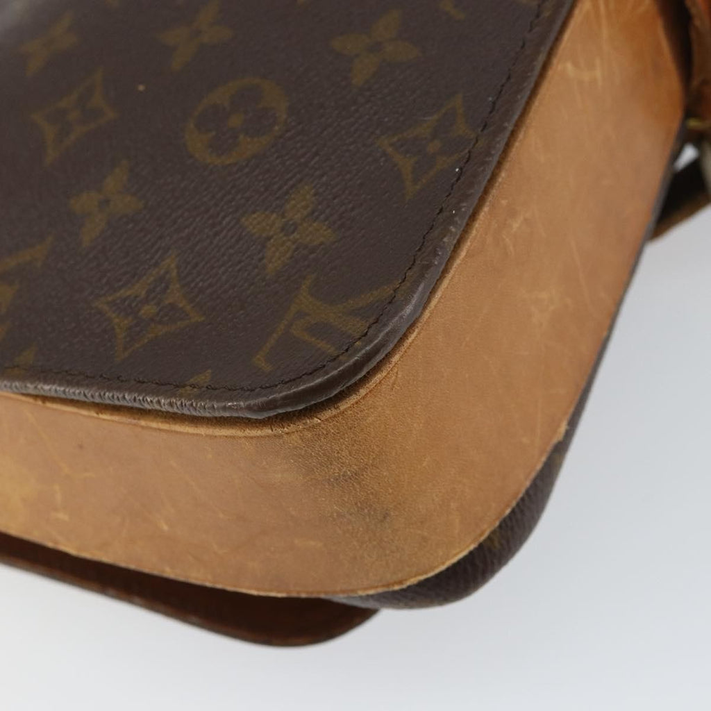 Louis Vuitton Cartouchiere Handbag Monogram Canvas Brown Canvas Shoulder Bag Bag (Pre-Owned)