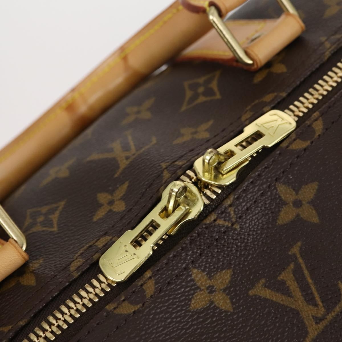 Louis Vuitton Keepall Bandouliere Bag Monogram Canvas Brown Canvas Bag (Pre-Owned)