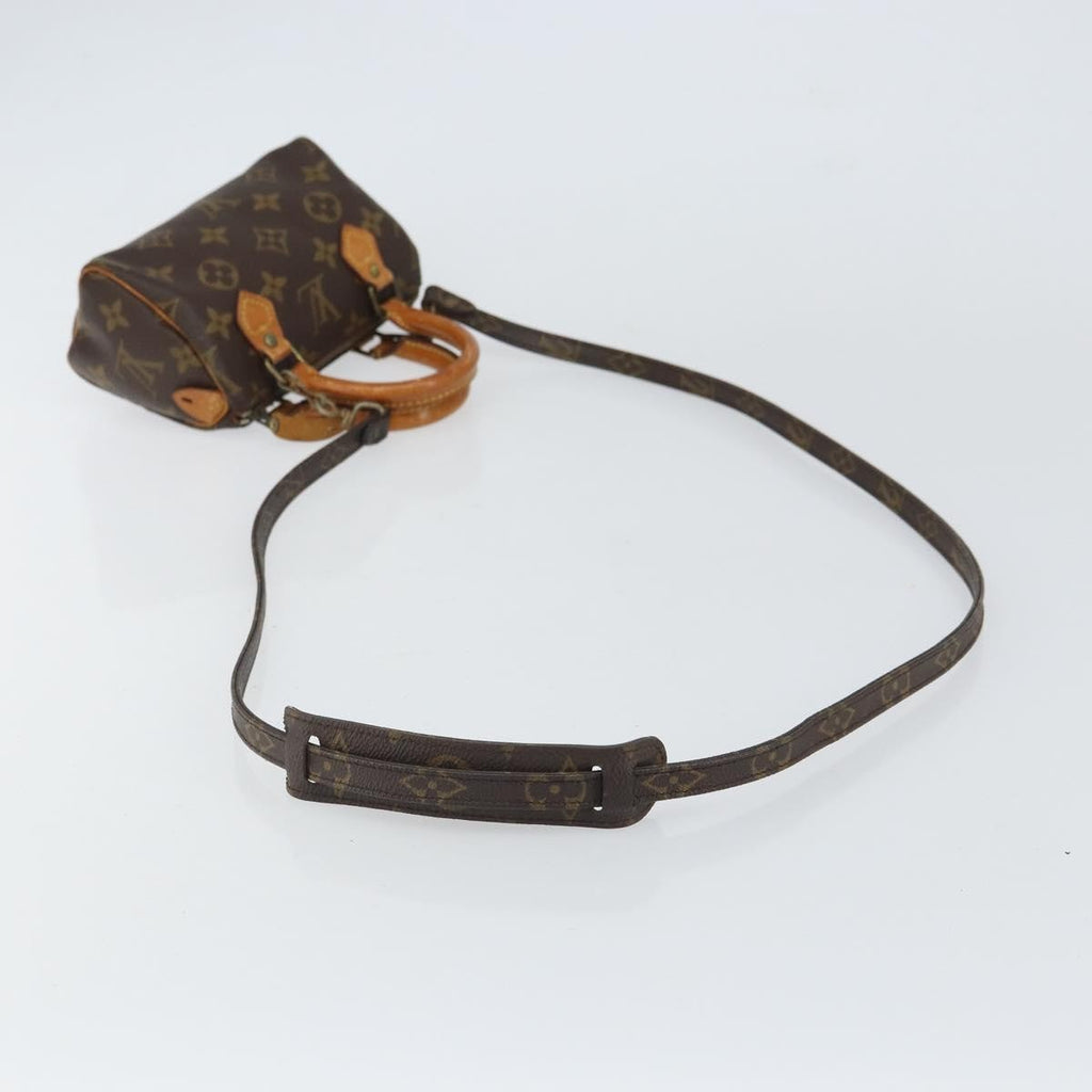 Louis Vuitton Speedy Mini Hl Handbag Monogram Canvas Brown Canvas Handbag (Pre-Owned)