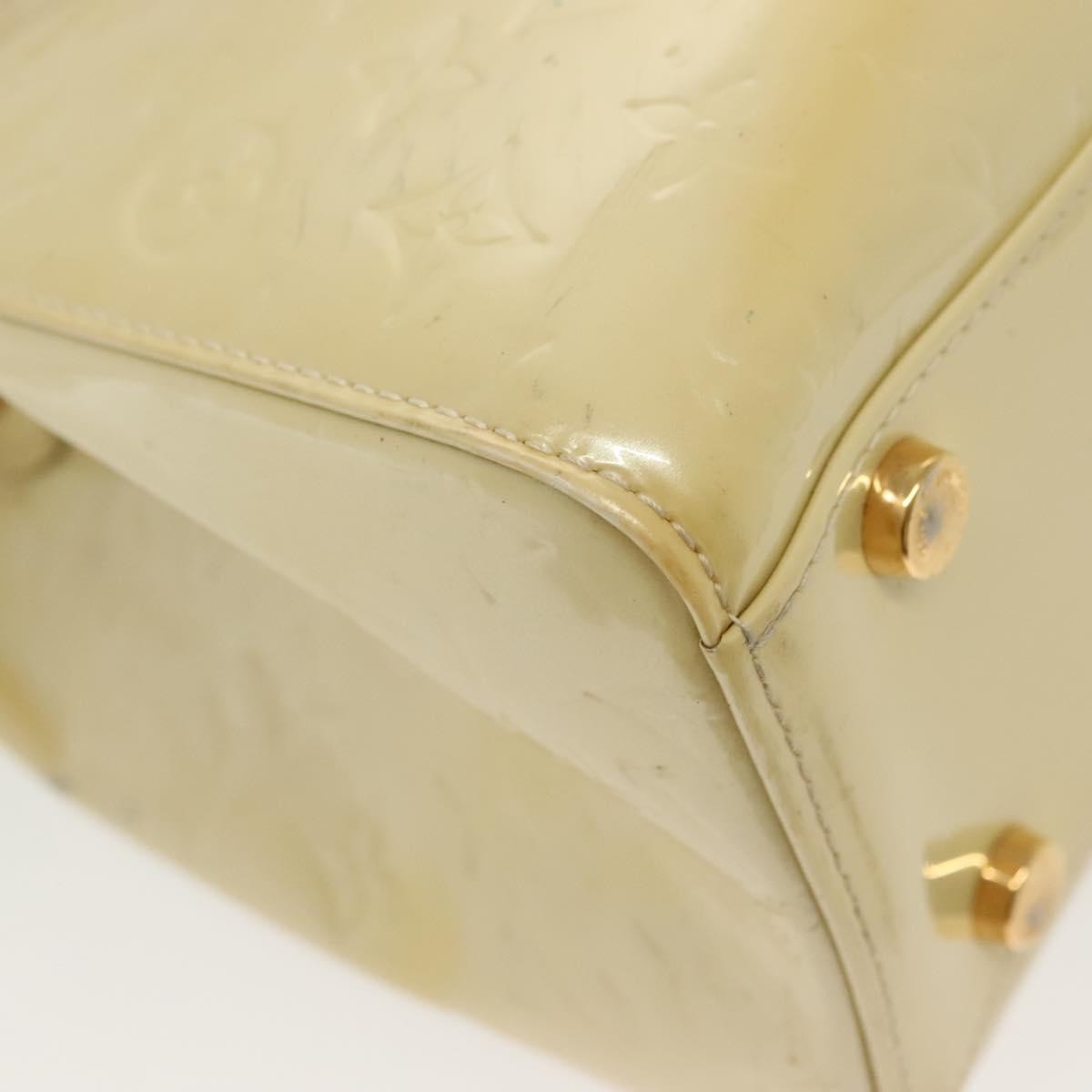 Louis Vuitton Blair Monogram Vernis Beige Patent_Leather Handbag (Pre-Owned)