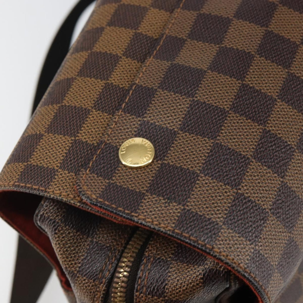 Louis Vuitton Naviglio Handbag Damier Brown Canvas Shoulder Bag Bag (Pre-Owned)