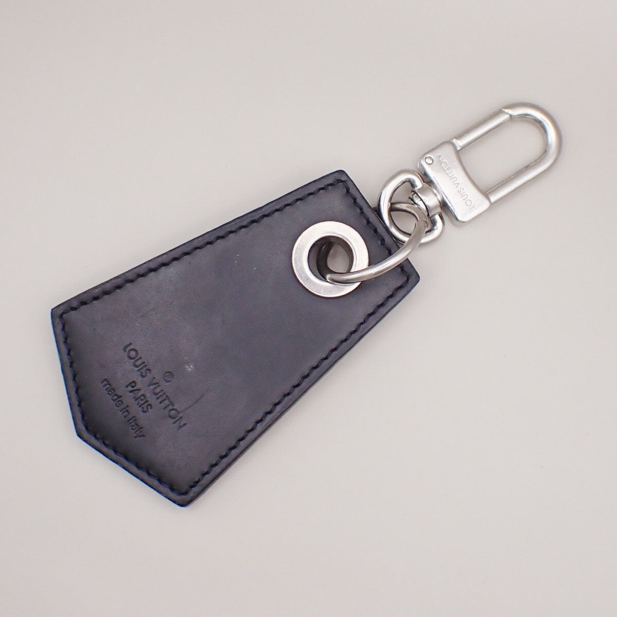Louis Vuitton Enchappe Key Holder Monogram Eclipse Canvas Black Leather Charms And Keychains Accessory (Pre-Owned)
