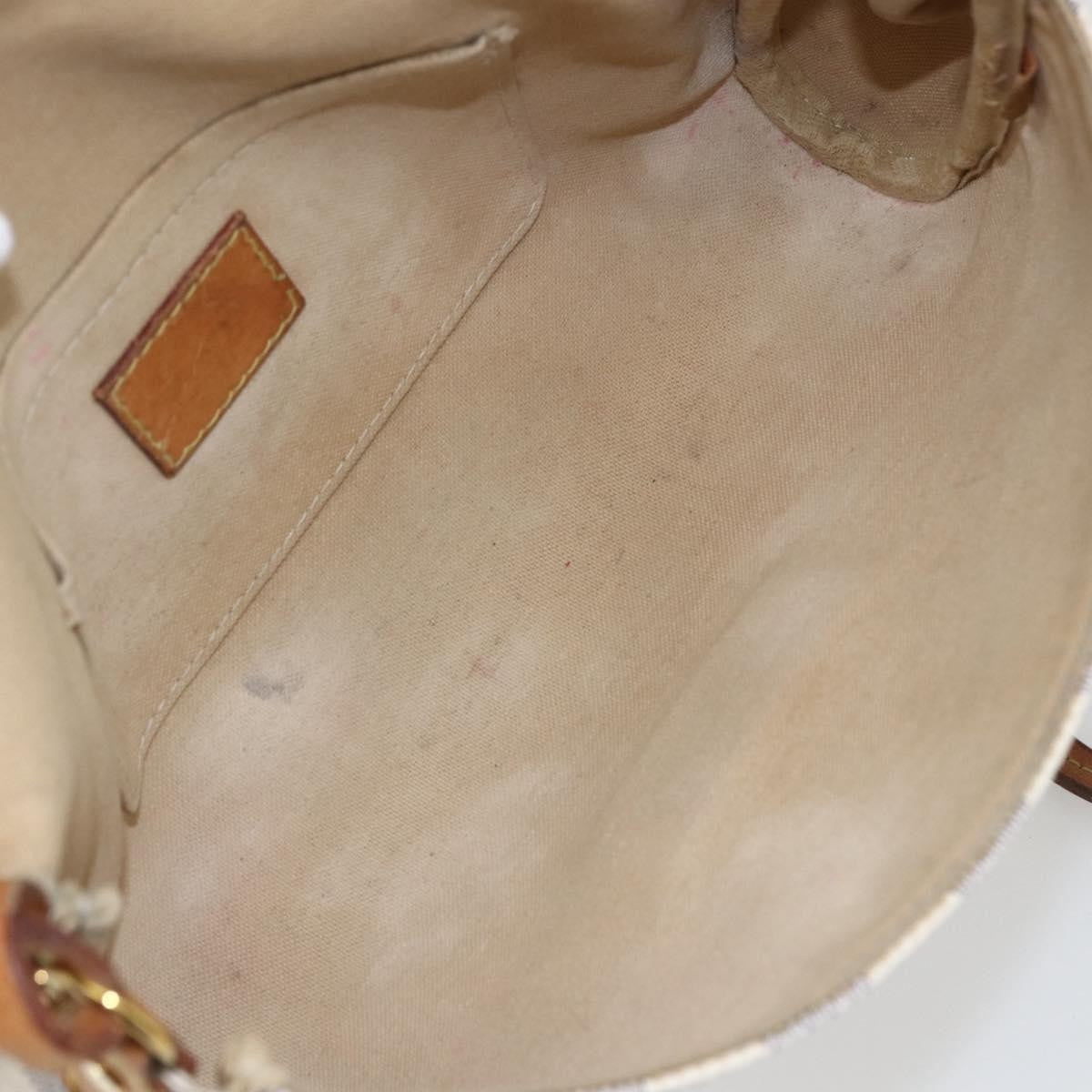 Louis Vuitton Favorite Handbag Damier White Canvas Clutche & Pouche Bag (Pre-Owned)
