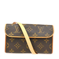 Louis Vuitton Florentine Waist Bag Monogram Canvas Brown Canvas Clutche & Pouche Bag (Pre-Owned)
