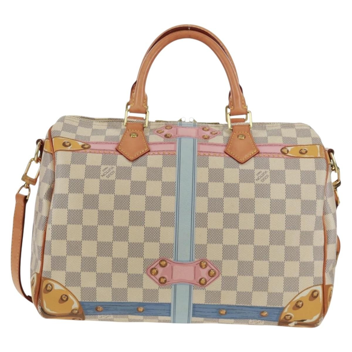 Louis Vuitton Speedy Bandouliere Bag Limited Edition Summer Trunks Monogram Canvas Multicolour Canvas Handbag (Pre-Owned)