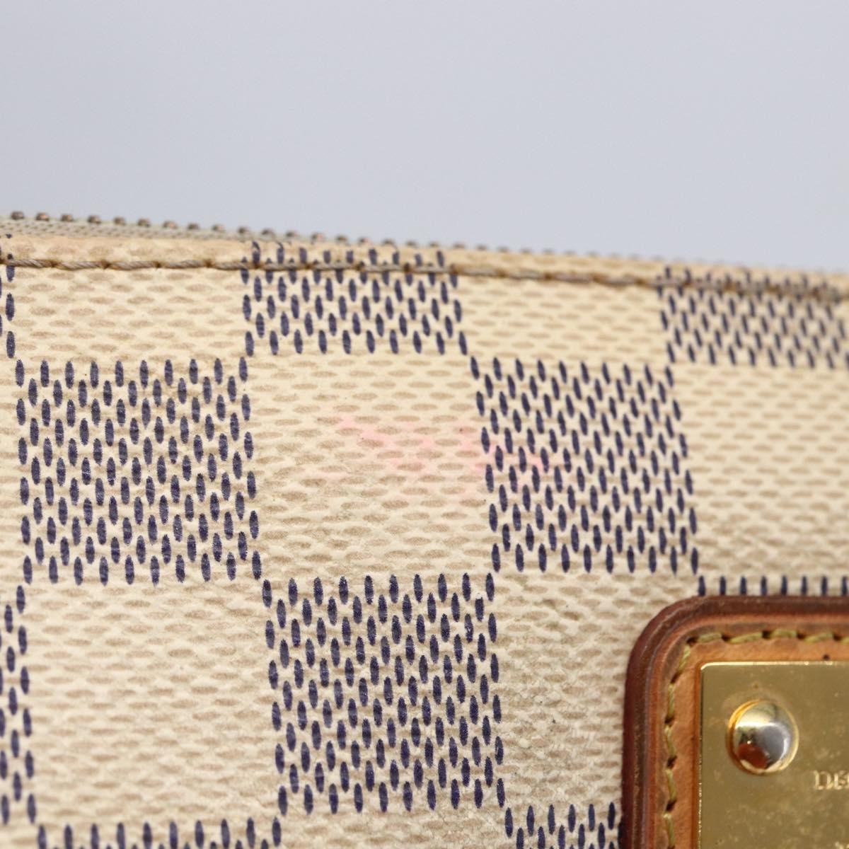 Louis Vuitton Eva Handbag Damier Beige Canvas Bag (Pre-Owned)
