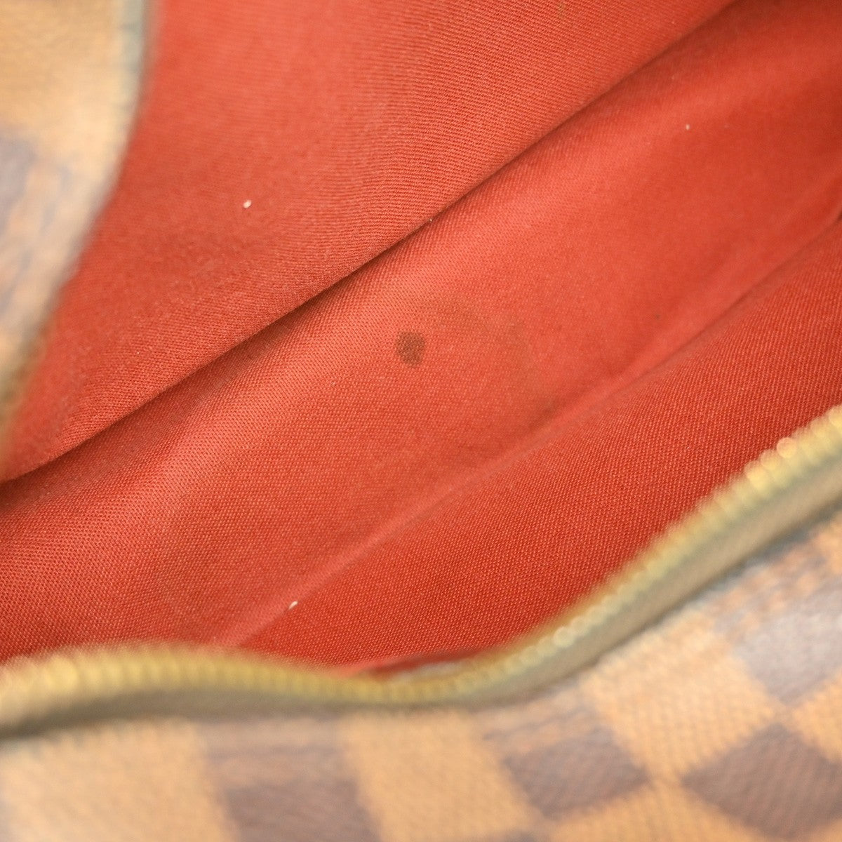 Louis Vuitton Naviglio Handbag Damier Brown Canvas Shoulder Bag Bag (Pre-Owned)