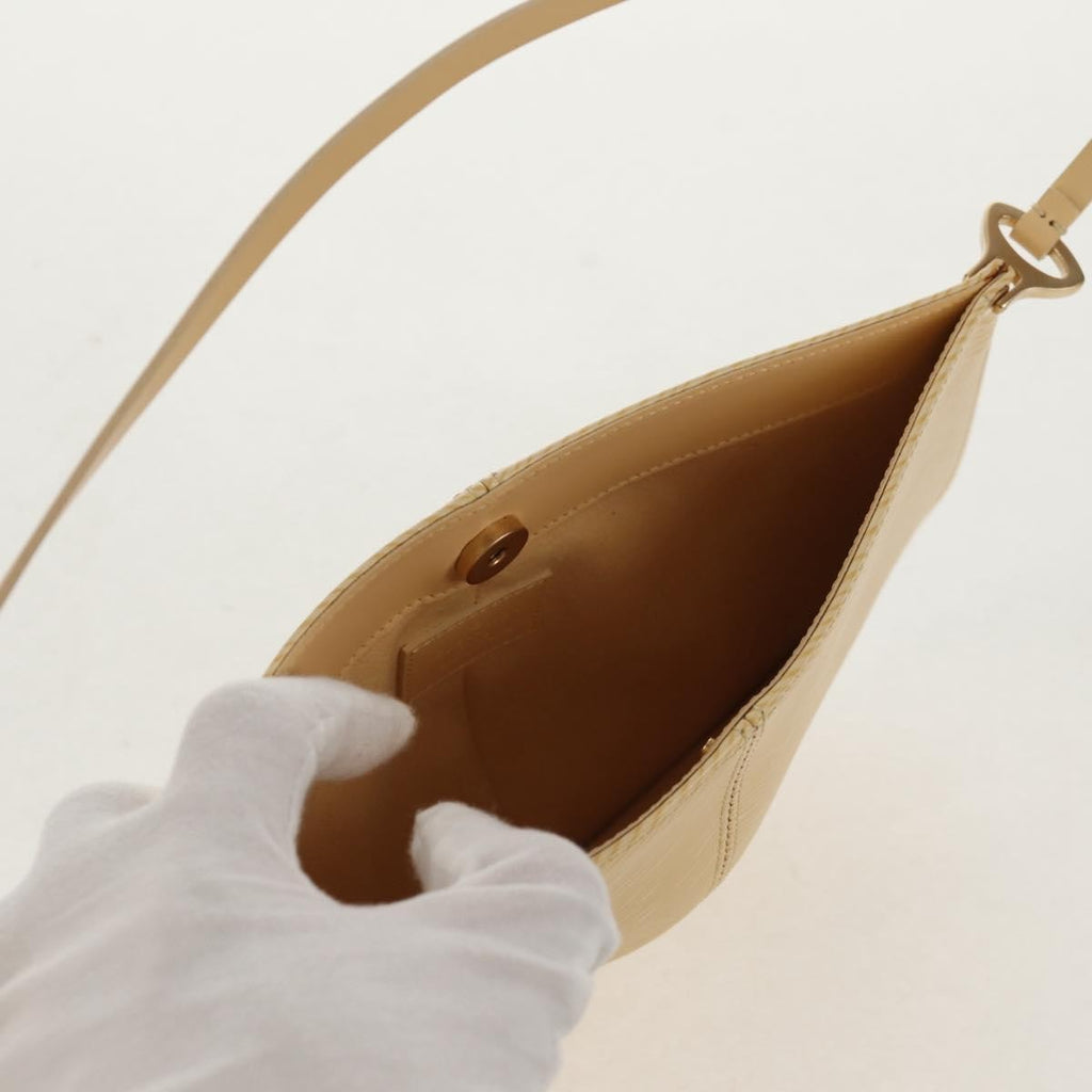 Louis Vuitton Demi Lune Pochette Epi Leather Beige Leather Clutche & Pouche Bag (Pre-Owned)
