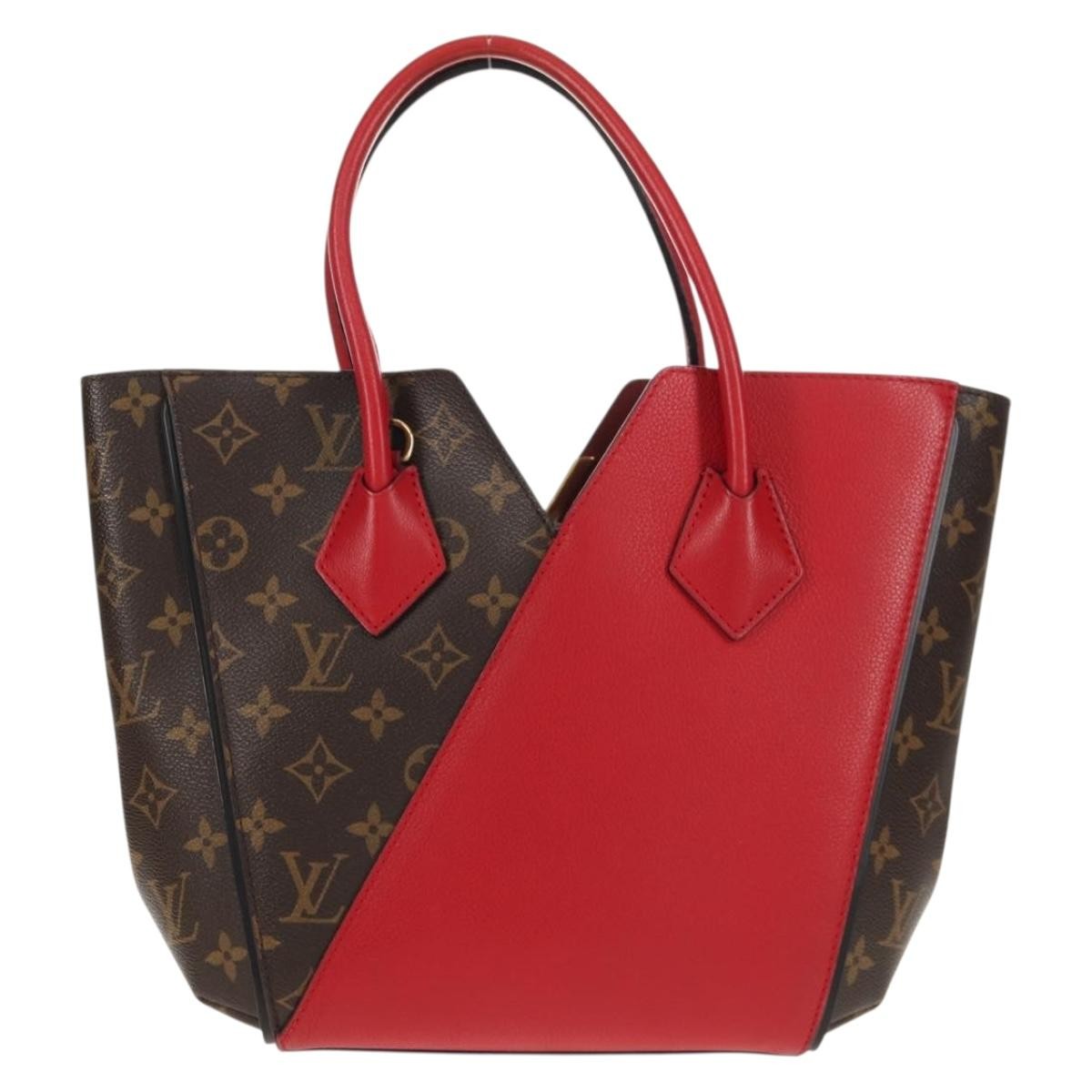 Louis Vuitton Kimono Handbag Monogram Canvas And Leather Red Canvas Handbag (Pre-Owned)