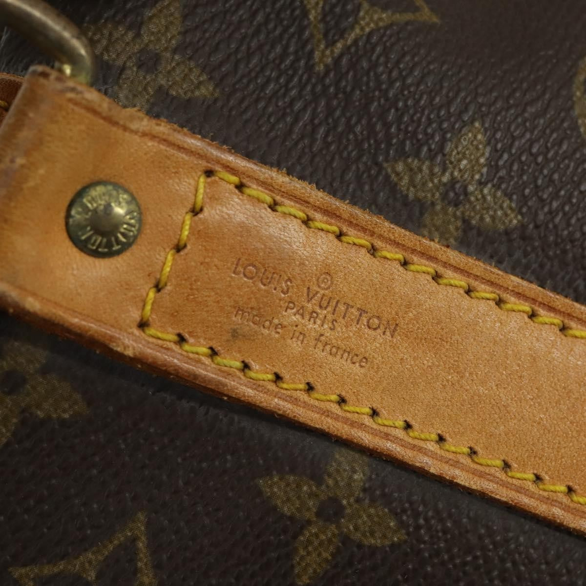 Louis Vuitton Keepall Bandouliere Bag Monogram Canvas Brown Canvas Travel Bag Bag (Pre-Owned)