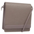 Louis Vuitton Biarritz Shoulder Bag Epi Leather Gray Leather Shoulder Bag Bag (Pre-Owned)