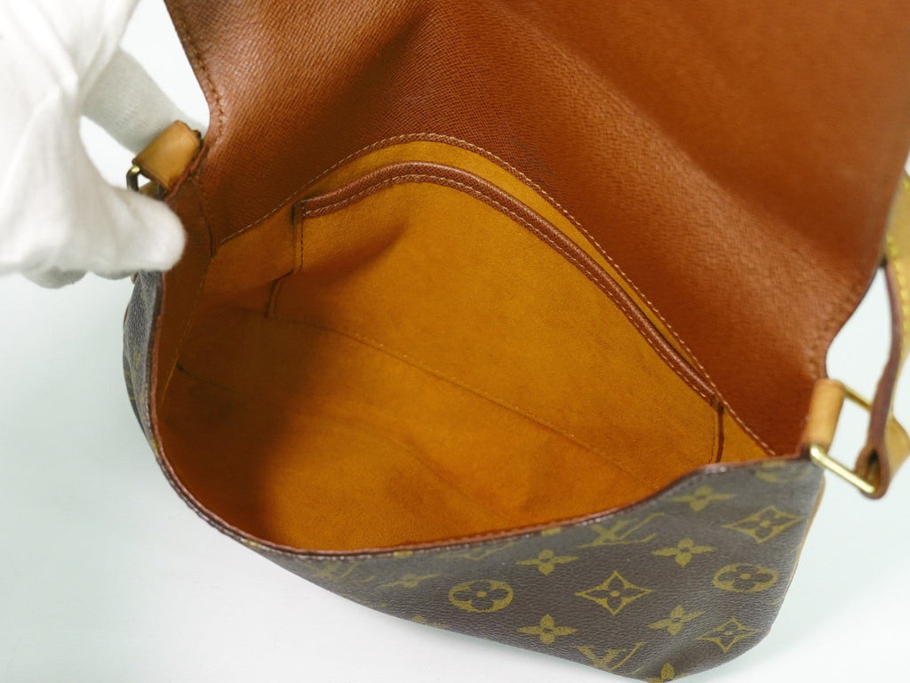 Louis Vuitton Musette Tango Handbag Monogram Canvas Brown Canvas Shoulder Bag Bag (Pre-Owned)