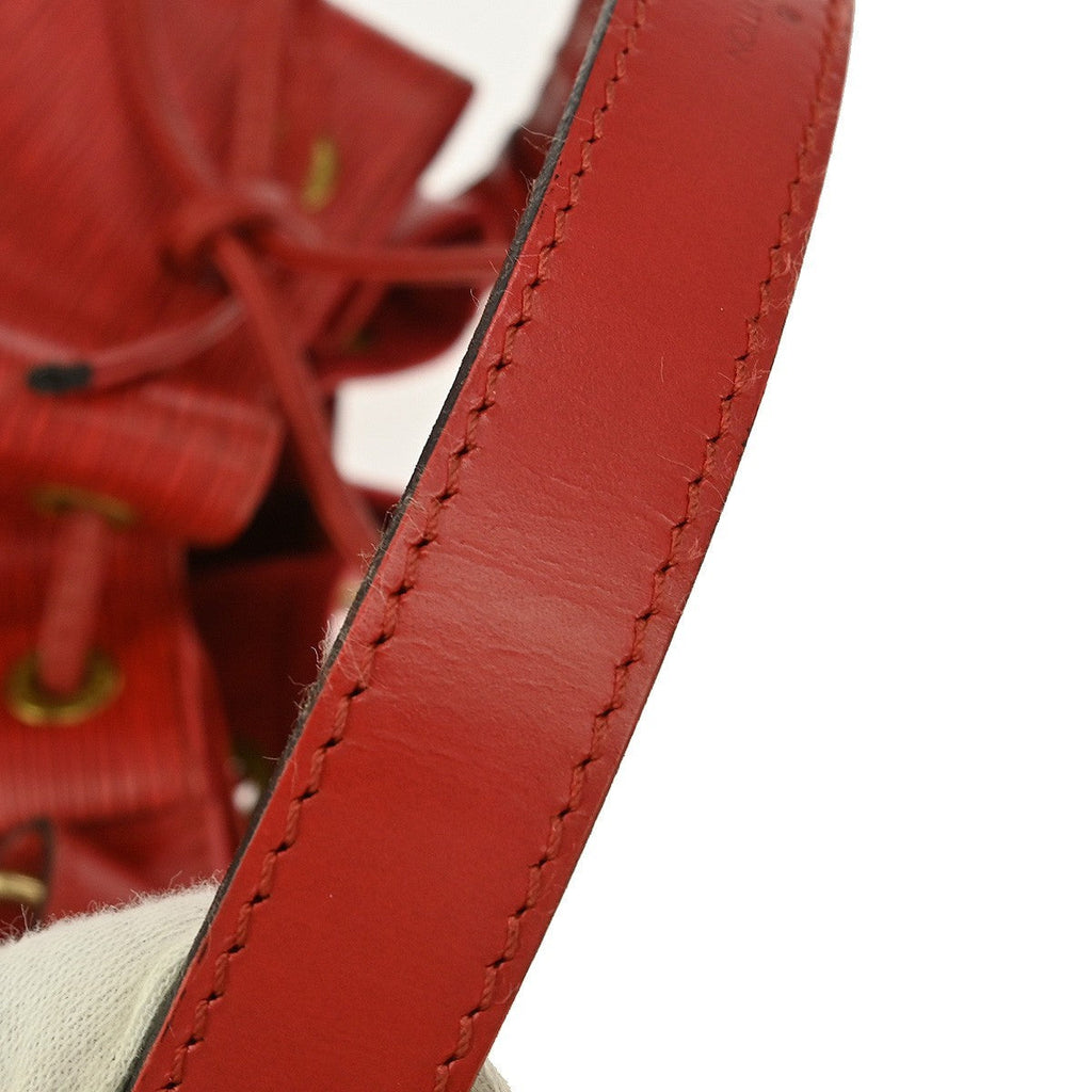 Louis Vuitton Petit Noe Handbag Epi Leather Red Leather Shoulder Bag Bag (Pre-Owned)