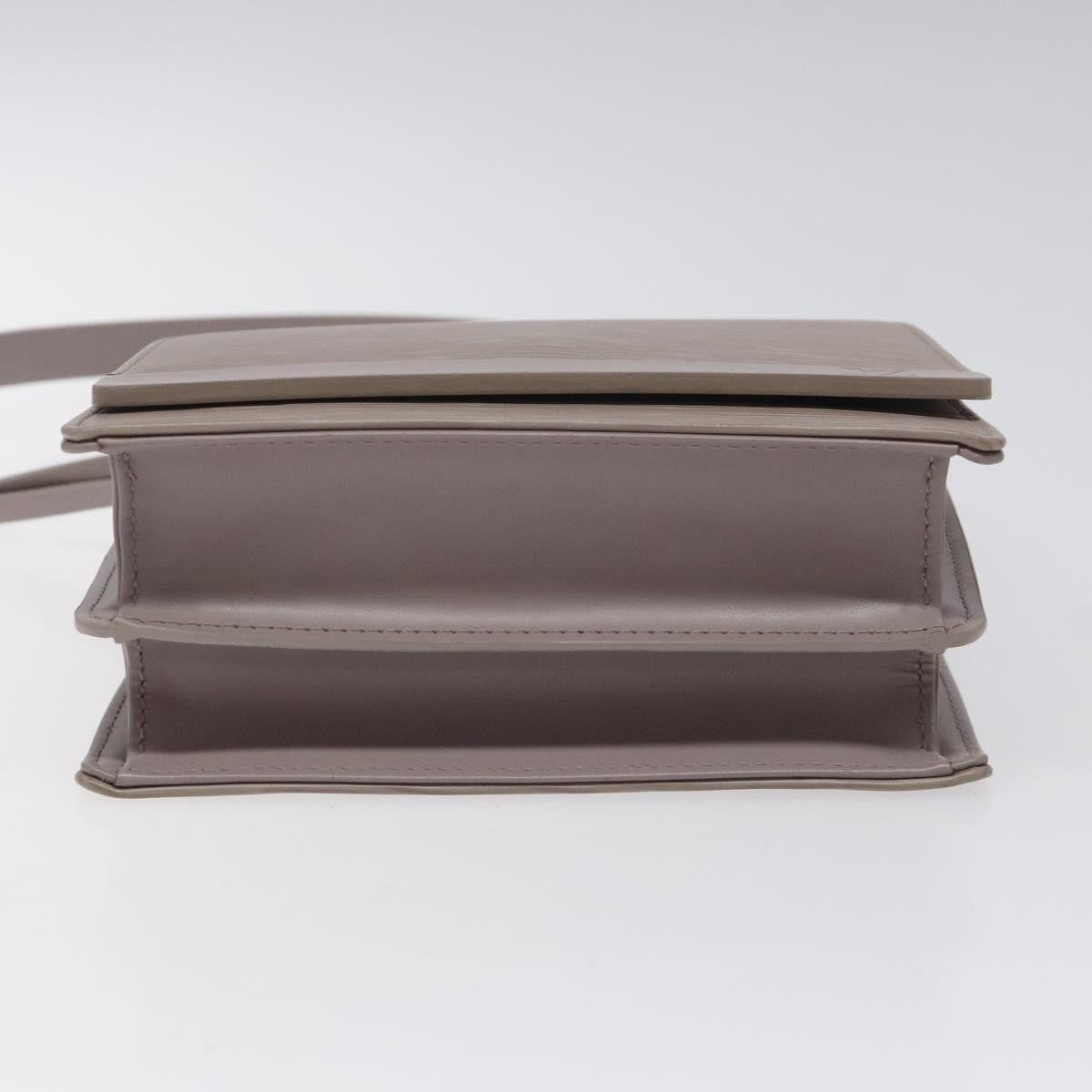 Louis Vuitton Biarritz Shoulder Bag Epi Leather Gray Leather Shoulder Bag Bag (Pre-Owned)