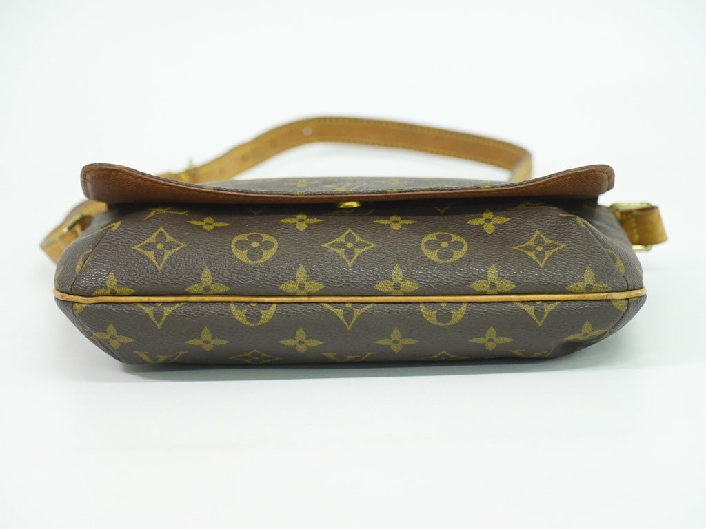 Louis Vuitton Musette Tango Handbag Monogram Canvas Brown Canvas Shoulder Bag Bag (Pre-Owned)