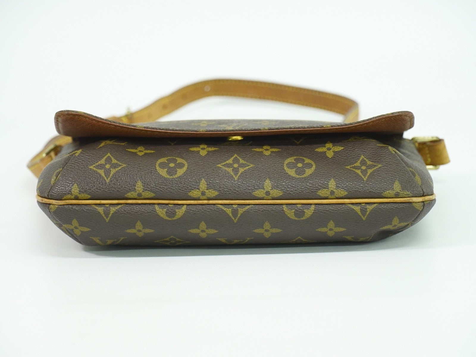 Louis Vuitton Musette Tango Handbag Monogram Canvas Brown Canvas Shoulder Bag Bag (Pre-Owned)