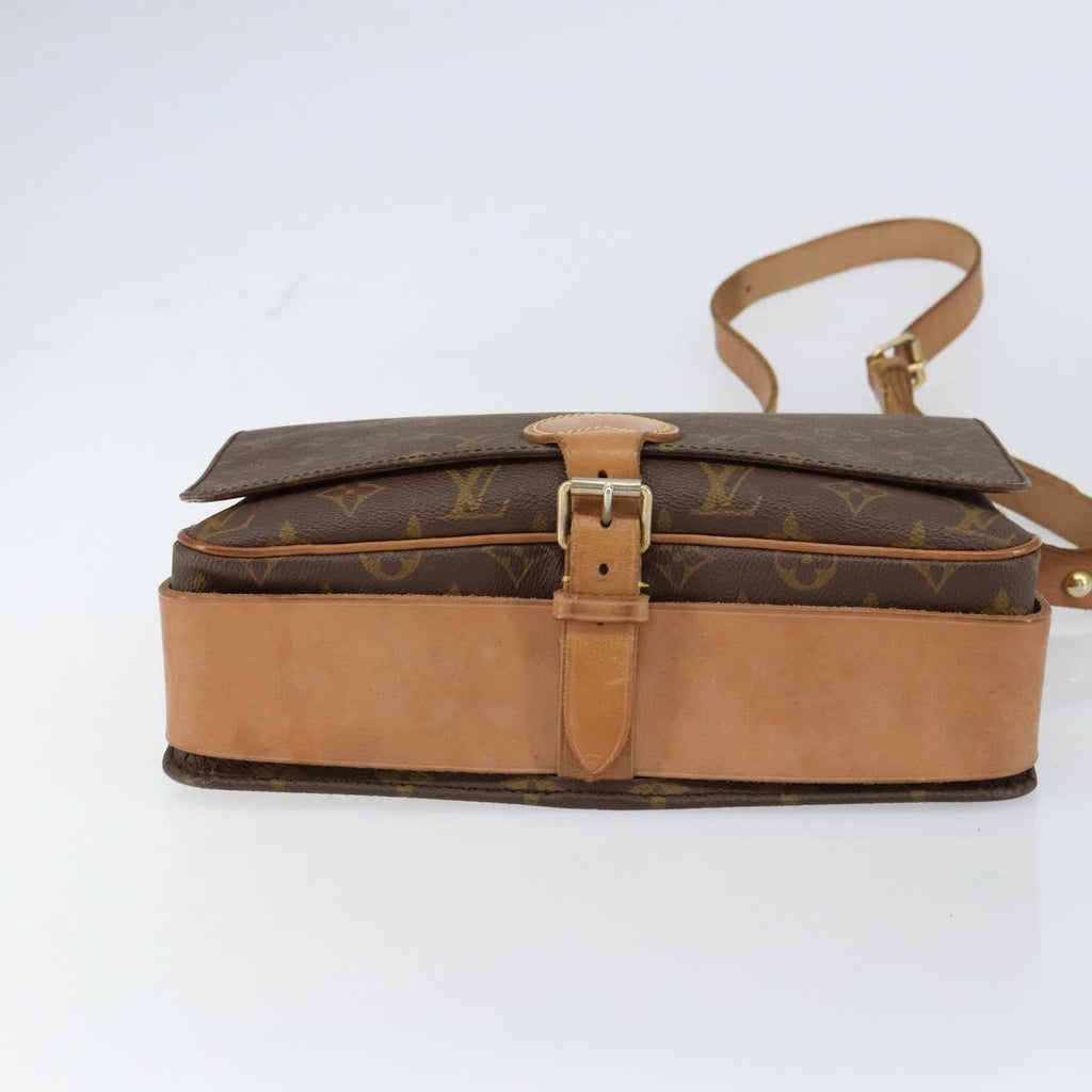 Louis Vuitton Cartouchiere Handbag Monogram Canvas Brown Canvas Shoulder Bag Bag (Pre-Owned)