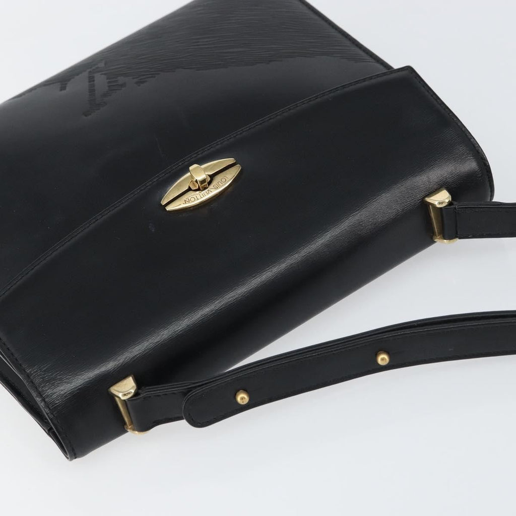Louis Vuitton Opera Line Spartan Bag Leather Black Leather Handbag (Pre-Owned)