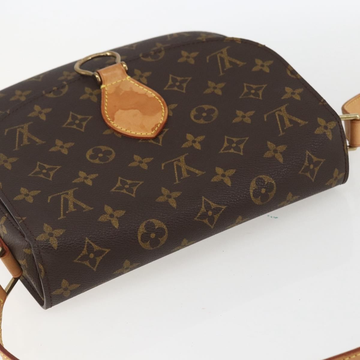 Louis Vuitton Saint Cloud Handbag Monogram Canvas Brown Canvas Shoulder Bag Bag (Pre-Owned)