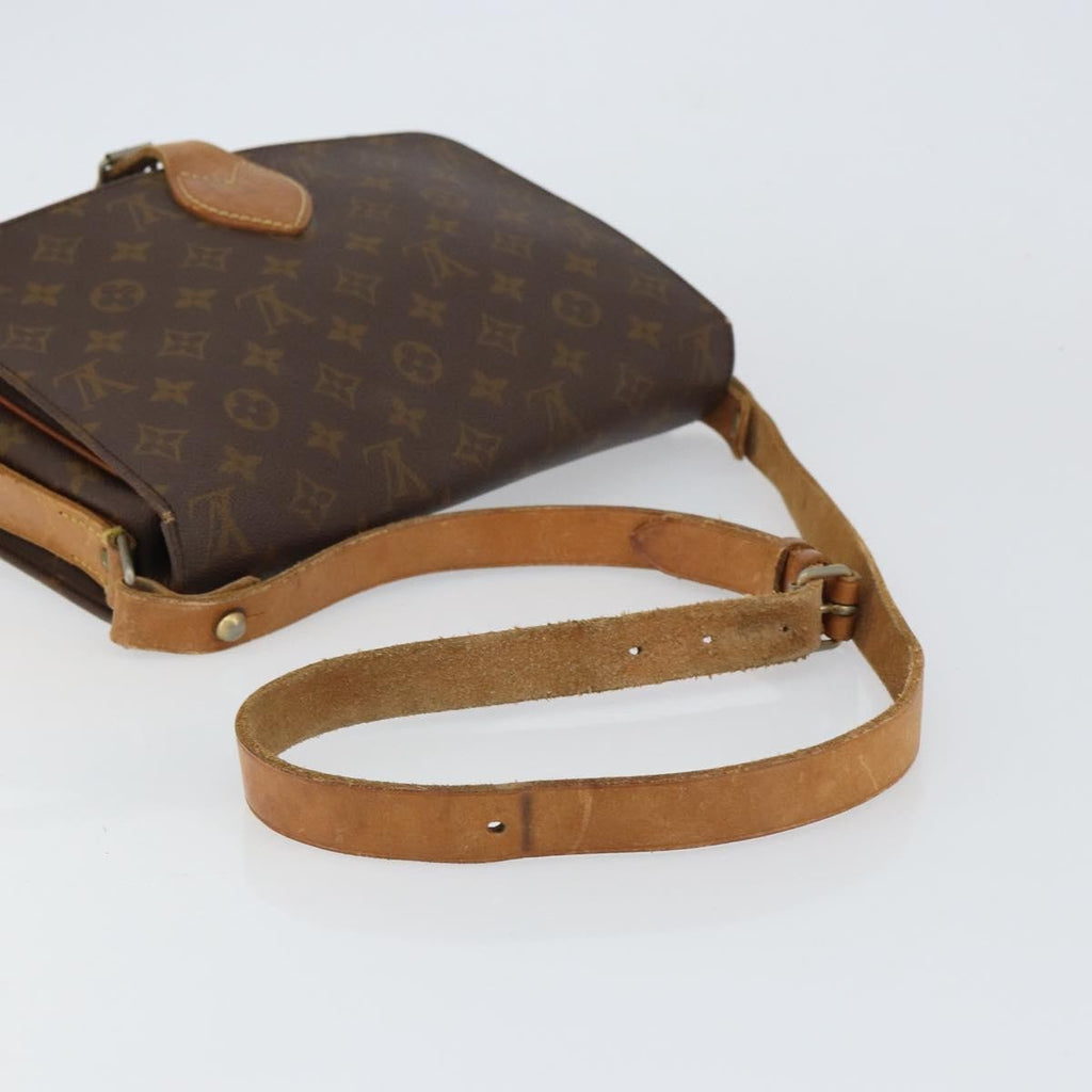 Louis Vuitton Cartouchiere Handbag Monogram Canvas Brown Canvas Shoulder Bag Bag (Pre-Owned)