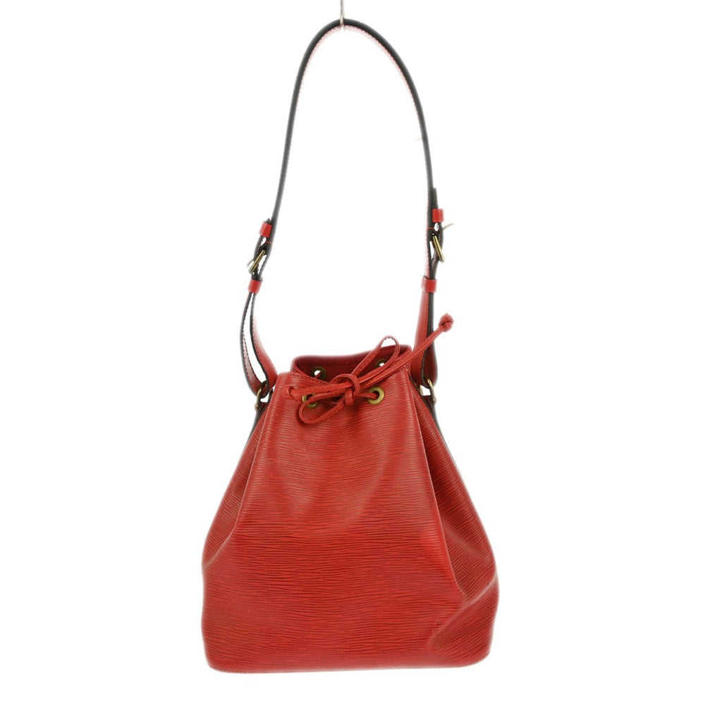 Louis Vuitton Petit Noe Handbag Epi Leather Red Leather Shoulder Bag Bag (Pre-Owned)