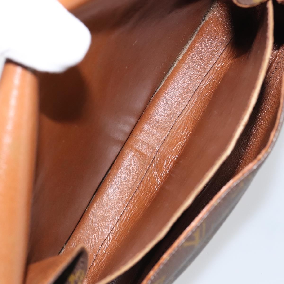 Louis Vuitton Cartouchiere Handbag Monogram Canvas Brown Canvas Shoulder Bag Bag (Pre-Owned)