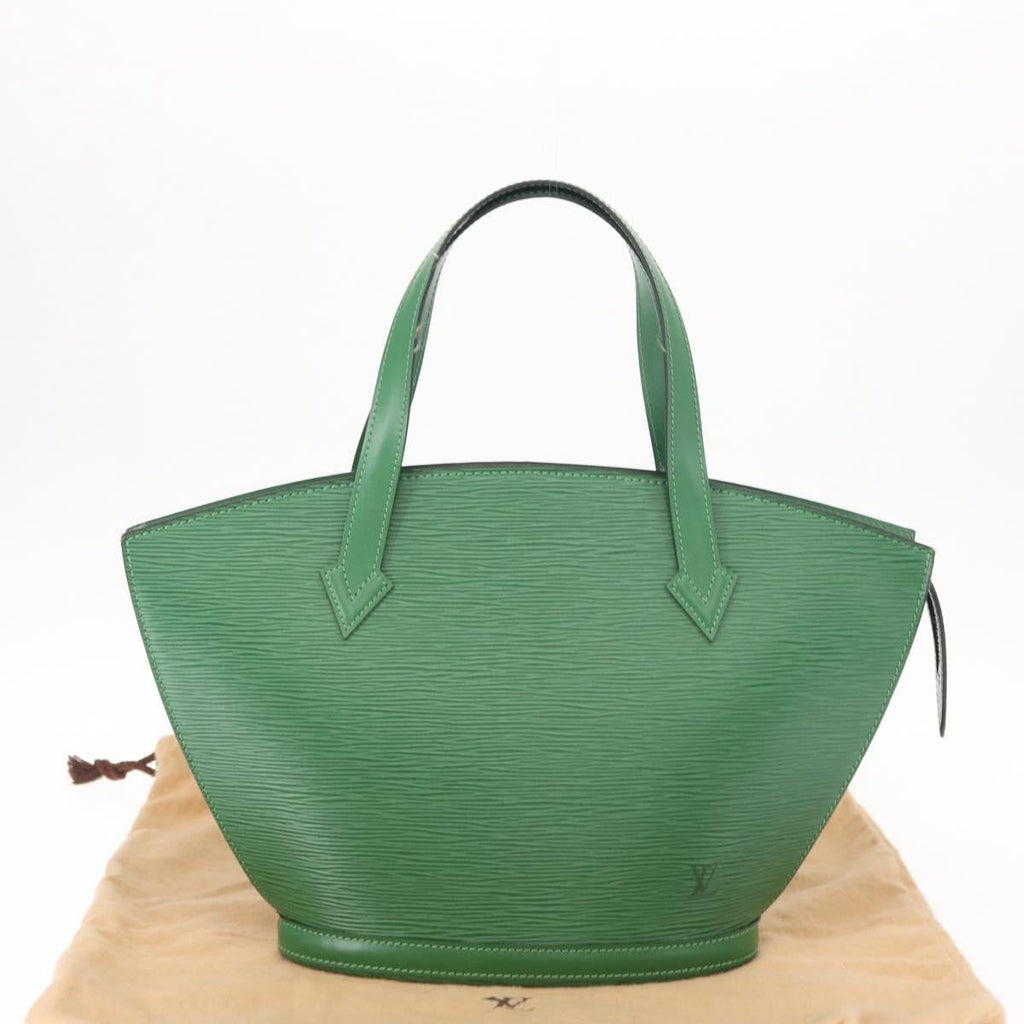 Louis Vuitton Saint Jacques Handbag Epi Leather Green Epi Leather Handbag (Pre-Owned)