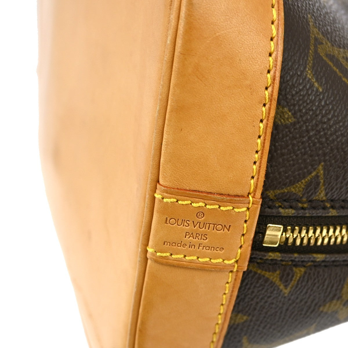 Louis Vuitton Alma Handbag Monogram Canvas Brown Canvas Handbag (Pre-Owned)