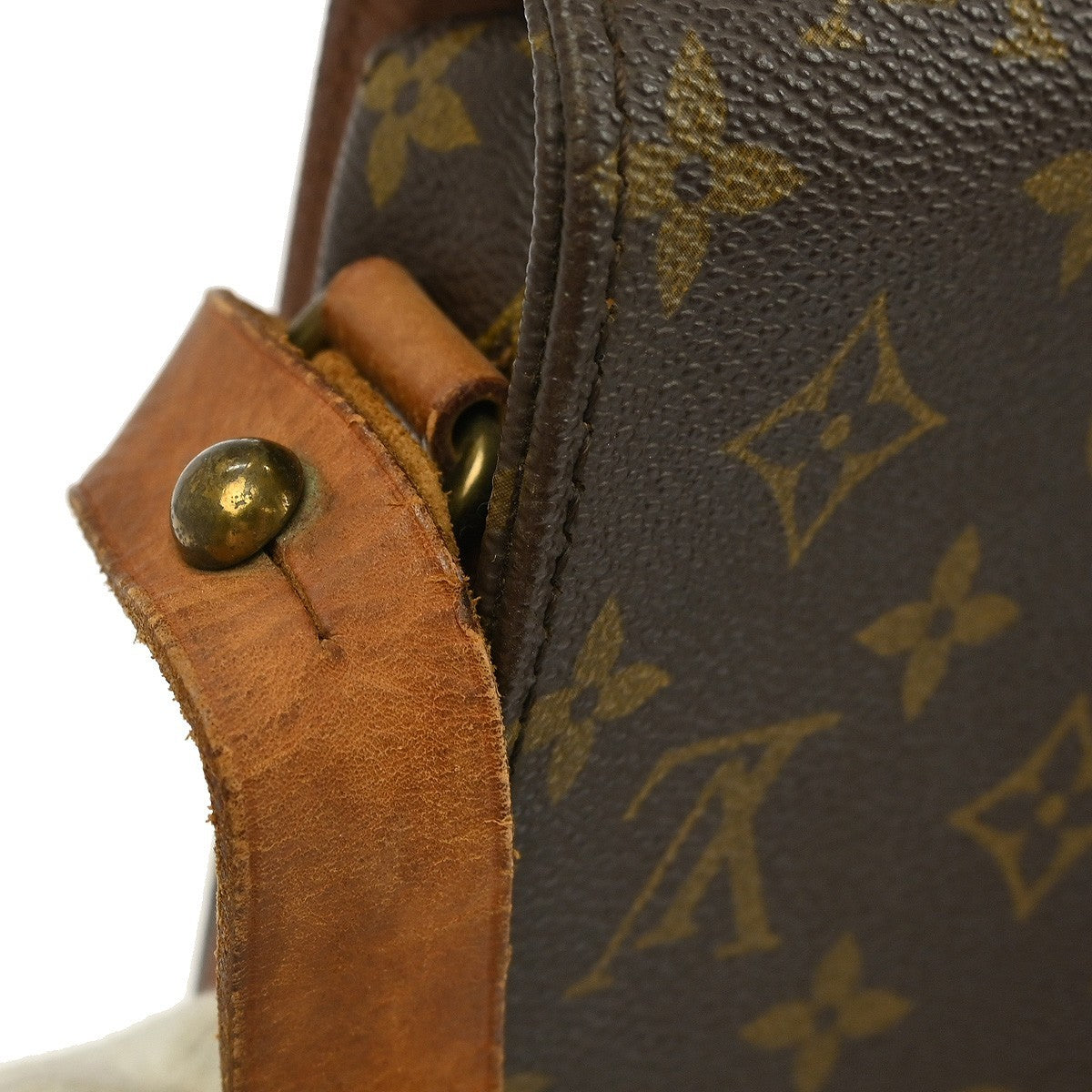 Louis Vuitton Cartouchiere Handbag Monogram Canvas Brown Canvas Shoulder Bag Bag (Pre-Owned)
